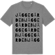 Mid Heather Gray t-shirt med Jäggegården ordlek t-shirt
