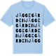 Blue Soul t-shirt med Jäggegården ordlek t-shirt