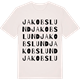 Vintage White t-shirt med Jakobslund ordlek t-shirt