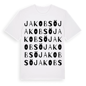 Jakobsö ordlek t-shirt – ekologisk bomull t-shirt från Pinshirt