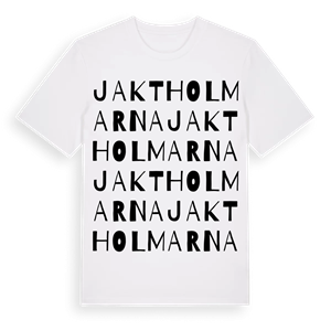 Jaktholmarna ordlek t-shirt – ekologisk bomull t-shirt från Pinshirt