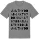 Mid Heather Gray t-shirt med Jakthyddan ordlek t-shirt