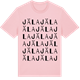 Pink Cotton t-shirt med Jäla ordlek t-shirt