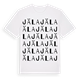 White t-shirt med Jäla ordlek t-shirt