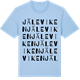 Blue Soul t-shirt med Jäleviken ordlek t-shirt