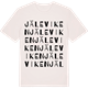 Vintage White t-shirt med Jäleviken ordlek t-shirt