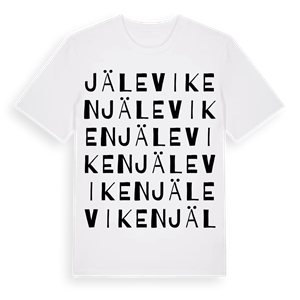 Jäleviken ordlek t-shirt – ekologisk bomull t-shirt från Pinshirt