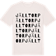 Vintage White t-shirt med Jälltorp ordlek t-shirt