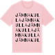 Pink Cotton t-shirt med Jämnakulla ordlek t-shirt