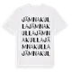 White t-shirt med Jämnakulla ordlek t-shirt