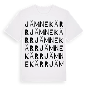 Jämnekärr ordlek t-shirt – ekologisk bomull t-shirt från Pinshirt
