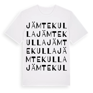 Jämtekulla ordlek t-shirt – ekologisk bomull t-shirt från Pinshirt