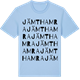 Blue Soul t-shirt med Jämthamra ordlek t-shirt