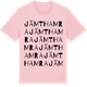 Pink Cotton t-shirt med Jämthamra ordlek t-shirt