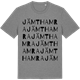 Mid Heather Gray t-shirt med Jämthamra ordlek t-shirt