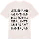 Vintage White t-shirt med Jämthamra ordlek t-shirt