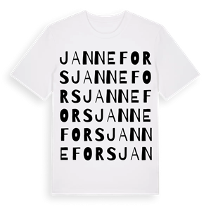 Jannefors ordlek t-shirt – ekologisk bomull t-shirt från Pinshirt