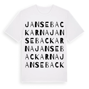 Jansebackarna ordlek t-shirt – ekologisk bomull t-shirt från Pinshirt