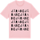 Pink Cotton t-shirt med Järane ordlek t-shirt