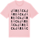 Pink Cotton t-shirt med Järbäck ordlek t-shirt