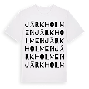 Järkholmen ordlek t-shirt – ekologisk bomull t-shirt från Pinshirt