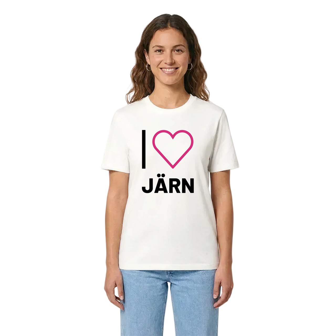Jag älskar Järn t-shirt stort tryck i miljö