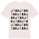 Vintage White t-shirt med Järn ordlek t-shirt