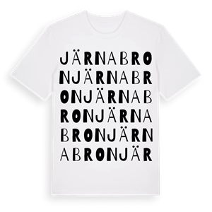 Järnabron ordlek t-shirt – ekologisk bomull t-shirt från Pinshirt