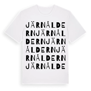 Järnåldern ordlek t-shirt – ekologisk bomull t-shirt från Pinshirt