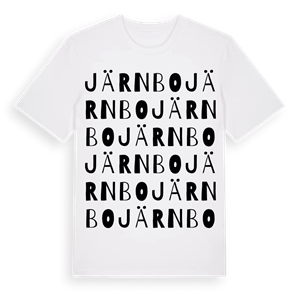 Järnbo ordlek t-shirt – ekologisk bomull t-shirt från Pinshirt