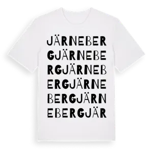 Järneberg ordlek t-shirt – ekologisk bomull t-shirt från Pinshirt