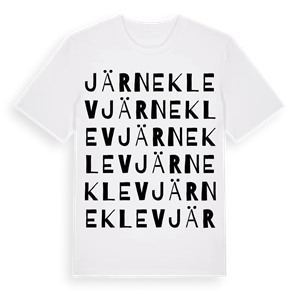 Järneklev ordlek t-shirt – ekologisk bomull t-shirt från Pinshirt