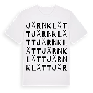 Järnklätt ordlek t-shirt – ekologisk bomull t-shirt från Pinshirt
