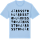 Blue Soul t-shirt med Järns stom ordlek t-shirt