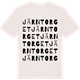 Vintage White t-shirt med Järntorget ordlek t-shirt