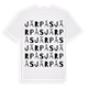 White t-shirt med Järpås ordlek t-shirt