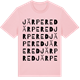 Pink Cotton t-shirt med Järpered ordlek t-shirt