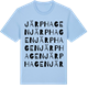 Blue Soul t-shirt med Järphagen ordlek t-shirt