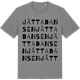 Mid Heather Gray t-shirt med Jättadansen ordlek t-shirt