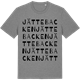 Mid Heather Gray t-shirt med Jättebacken ordlek t-shirt