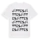 White t-shirt med Jättes ordlek t-shirt