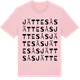 Pink Cotton t-shirt med Jättesås ordlek t-shirt
