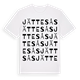 White t-shirt med Jättesås ordlek t-shirt