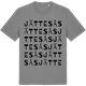 Mid Heather Gray t-shirt med Jättesås ordlek t-shirt