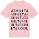 Pink Cotton t-shirt med Jäxhult ordlek t-shirt