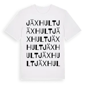 Jäxhult ordlek t-shirt – ekologisk bomull t-shirt från Pinshirt