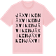 Pink Cotton t-shirt med Jäxviken ordlek t-shirt