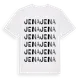 White t-shirt med Jena ordlek t-shirt