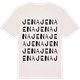 Vintage White t-shirt med Jena ordlek t-shirt