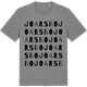 Mid Heather Gray t-shirt med Joarsbo ordlek t-shirt
